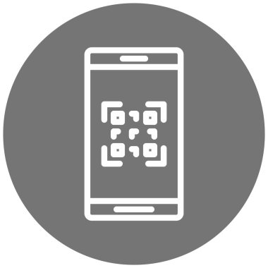 Cep telefonu simgesi, vektör illüstrasyonu