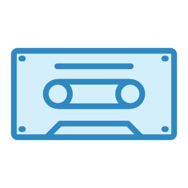 kaset teybi ikon vektör illüstrasyon grafik tasarımı