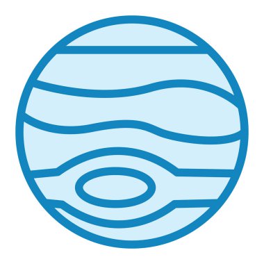 Jüpiter modern ikon vektör çizimi