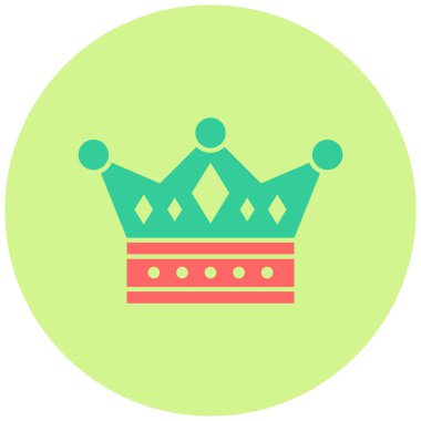 Monarşi simgesi, vektör illüstrasyonu