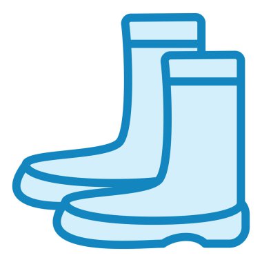 Kauçuk simgesi botlar. vektör çizim