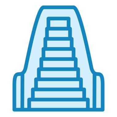 Yürüyen merdiven modern ikon vektör çizimi 
