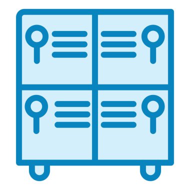 Dolap vektörü simgesi modern basit illüstrasyon