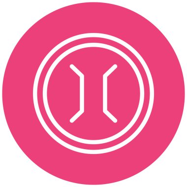 Benzersiz ve güzel ikon vektör çizimi