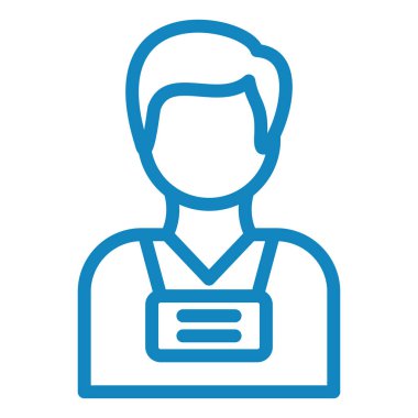 Adamım. Web simgesi basit illüstrasyon