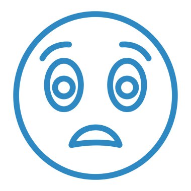 Yüz. Web simgesi basit illüstrasyon