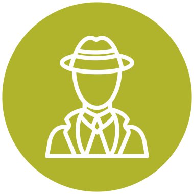 Bir insan simgesinin vektör illüstrasyonu