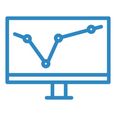Bilgisayar. Web simgesi basit illüstrasyon