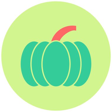 Balkabağım. Web simgesi basit illüstrasyon