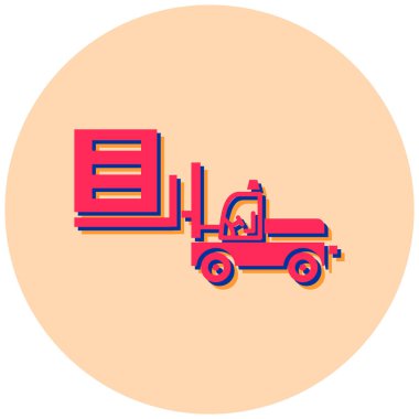 Kamyon. Web simgesi basit illüstrasyon