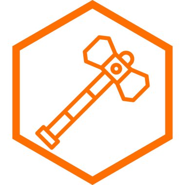 İngiliz anahtarı ve tornavida simgesinin vektör çizimi