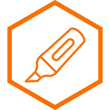 Kalem. Web simgesi basit tasarım