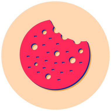 donut. Web simgesi basit illüstrasyon