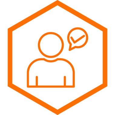 Erkek ve kadın ikonunun vektör illüstrasyonu