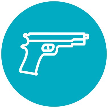 Bir silah simgesinin vektör illüstrasyonu