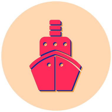 Gemi. Web simgesi basit illüstrasyon