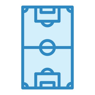 Futbol Sahası Modern ikon vektör illüstrasyonu