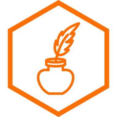 Tüy. Web simgesi basit illüstrasyon