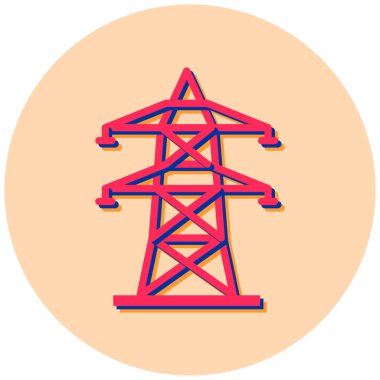 güç hattı vektör simgesi