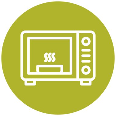 Mikrodalga fırın. Basit resimleme