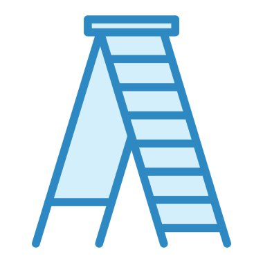 Merdiven. Web simgesi basit illüstrasyon