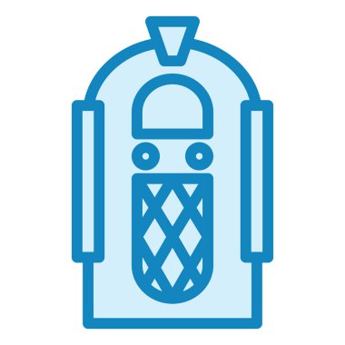 Juke Kutusu modern simge vektör illüstrasyonu