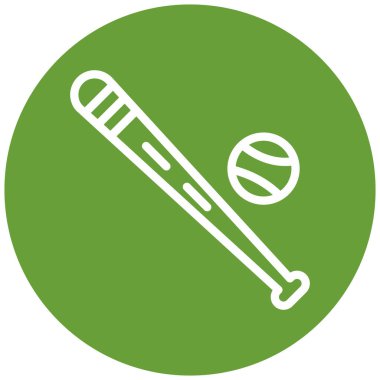 Beyzbol. Web simgesi basit illüstrasyon