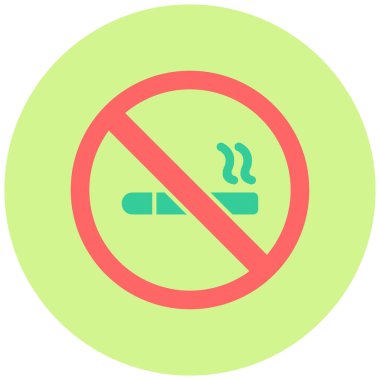 Sigara içmek yok. Basit resimleme