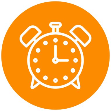 Saat. Web simgesi basit illüstrasyon