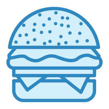 hamburger. Web simgesi basit illüstrasyon 