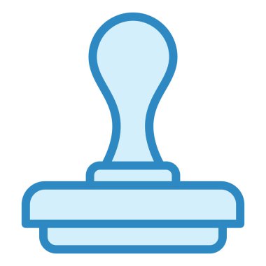 Damga. Web simgesi basit illüstrasyon