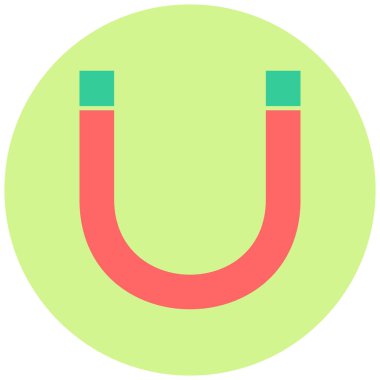 Mıknatıs Web simgesi basit illüstrasyon
