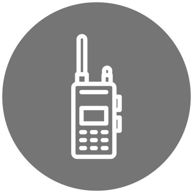 Walkie talkie kutsal kişilerin resmi, vektör çizim