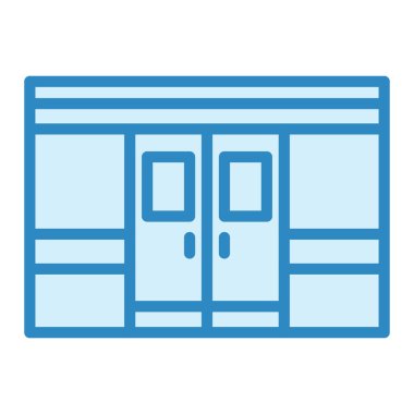 Tren Kapısı Modern ikon vektör çizimi 