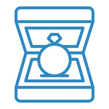 Elmas halka ikonu vektör illüstrasyonu