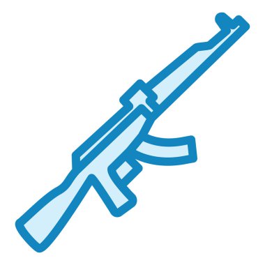 Askeri silah ikonu. vektör illüstrasyonu