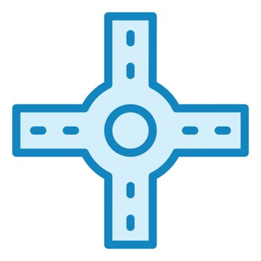 Kavşak. Web simgesi basit illüstrasyon 