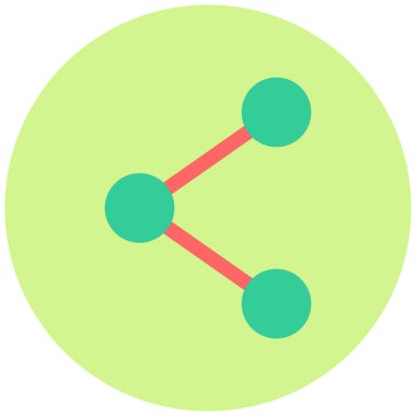 Paylaş. Web simgesi basit illüstrasyon