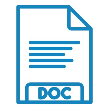 Belge. Web simgesi basit illüstrasyon