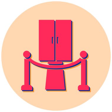 Modern mimari simgesinin vektör illüstrasyonu