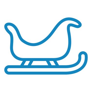 Kızak. Web simgesi basit illüstrasyon