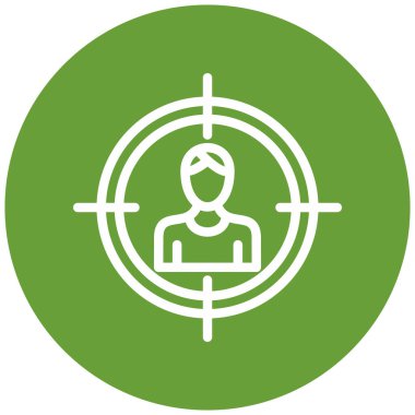 Hedef. Web simgesi basit illüstrasyon