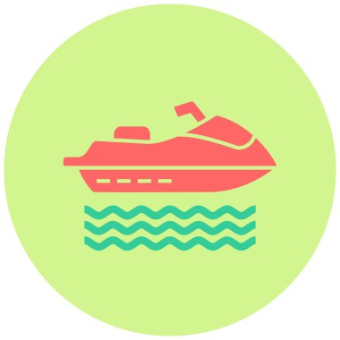 Jet ski. Web simgesi