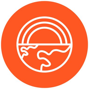 Tek bir simgenin vektör illüstrasyonu