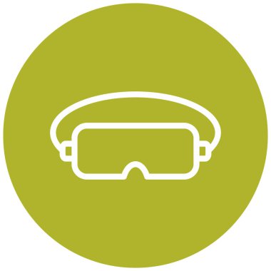 Gözlük. Web simgesi basit illüstrasyon