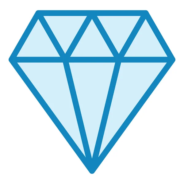 Diamantes Ícone Web Ilustração Simples — Vetor de Stock
