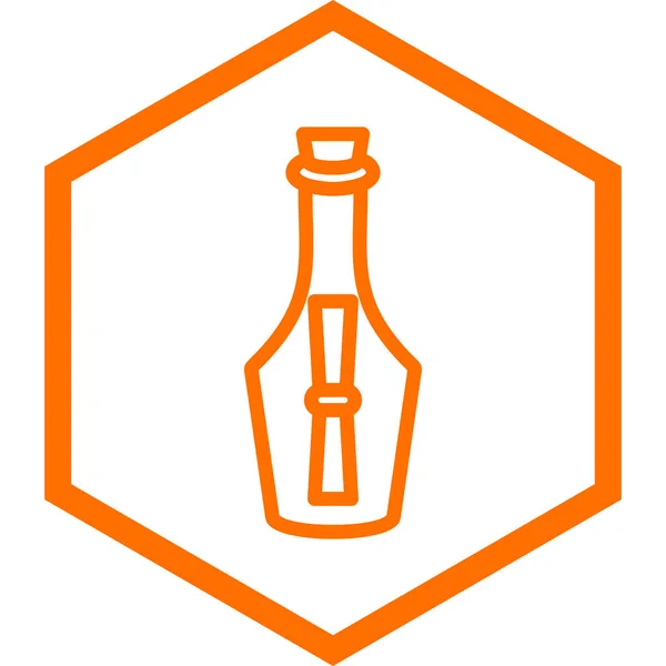 Beer Bottle Icon Vector Illustration — Stock Vector