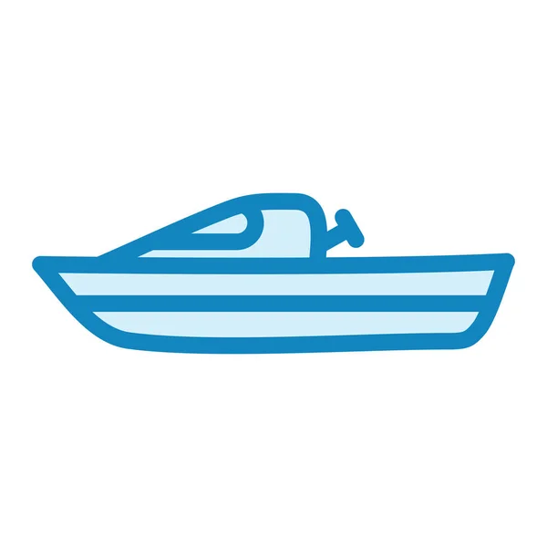 Boat Modern Icon Vector Illustration — Stock Vector