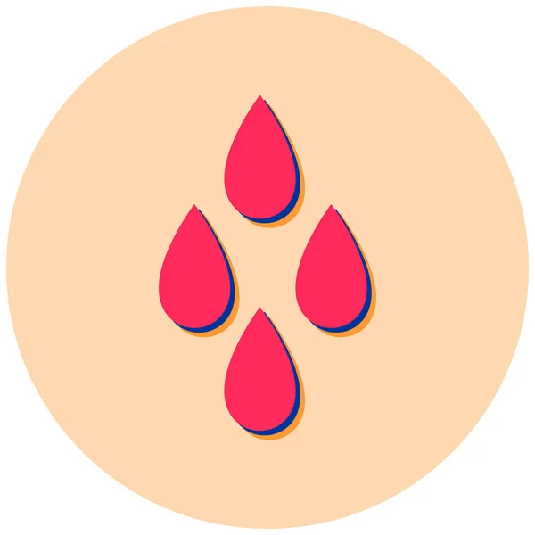 Blood Drop Simple Design — Stock Vector