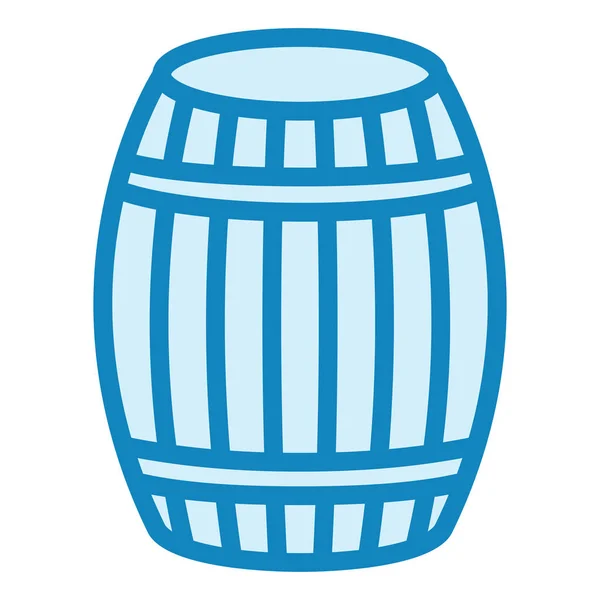 Barril Icono Web Ilustración Simple — Vector de stock